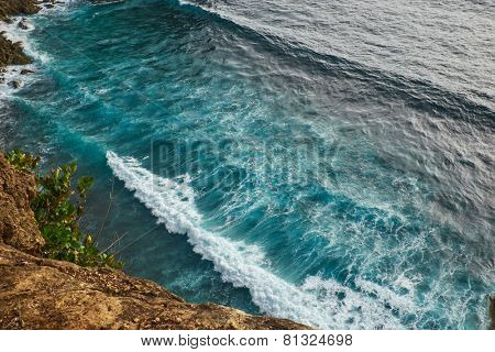 view of a monkey cliff in Bali Indonesia