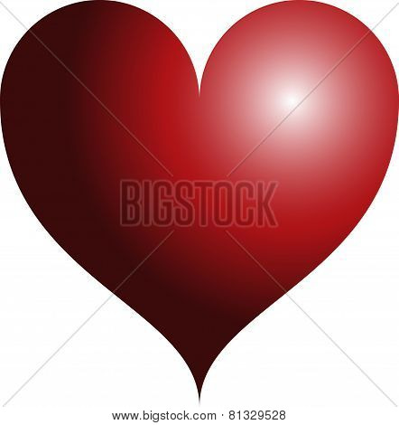 3D Red Heart