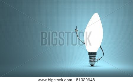 ???torpedo Light Bulb Character In Aha Moment