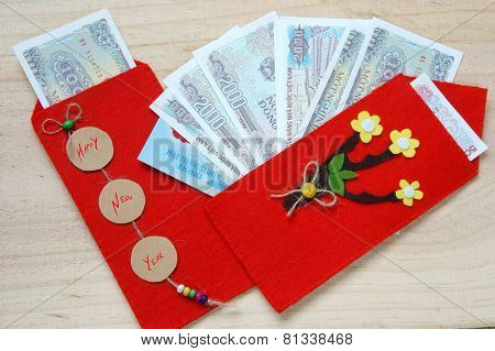 Vietnam Tet, Red Envelope, Lucky Money