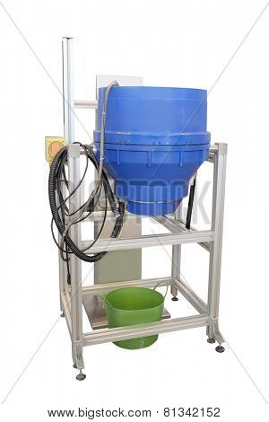 rotary surface finishing process isolated under the white background 