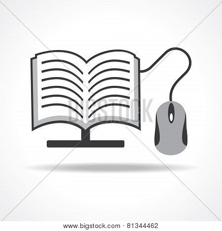 Computer education concept stock vector