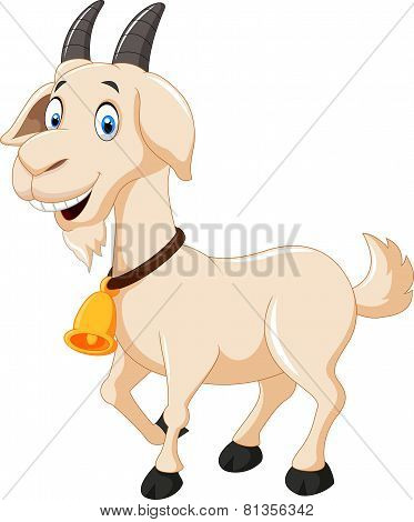 Cute cartoon goat