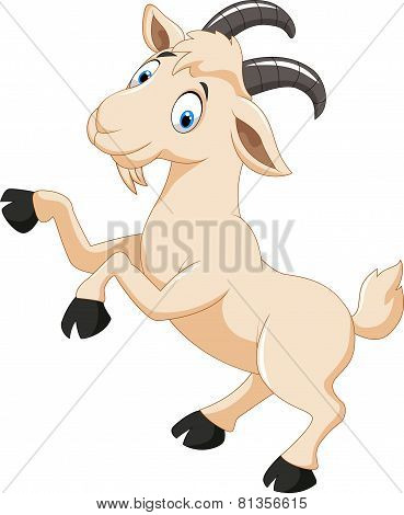 Cartoon goat character