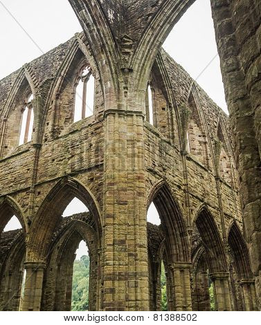 Ruins of Tintern Abbey, a former church in Wales