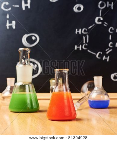 Chemistry tubes and vessels composition