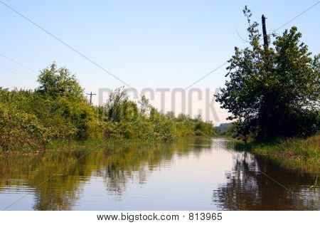 Klidné řeky scéna