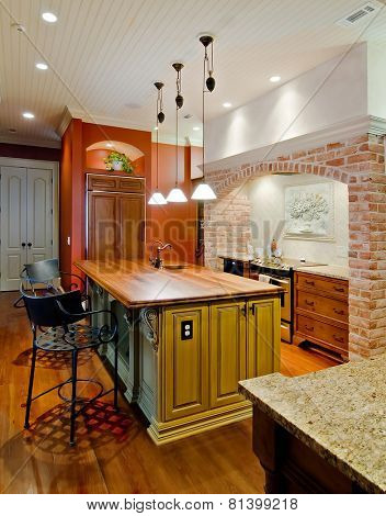 Expensive kitchen in Tuscan style
