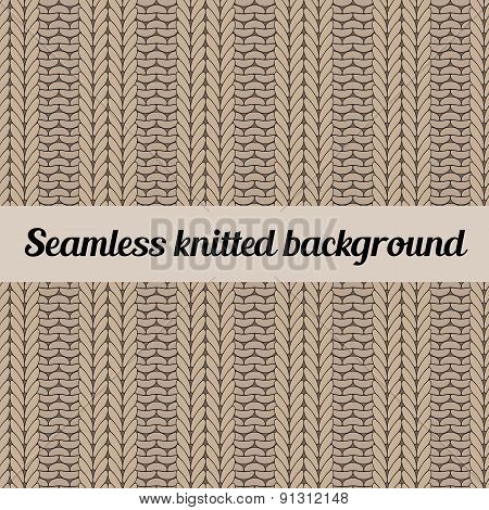 Seamless Knitted Background