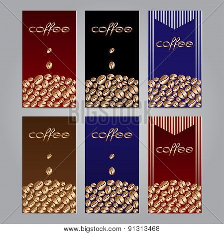 Set Of 6 Coffee Cards.