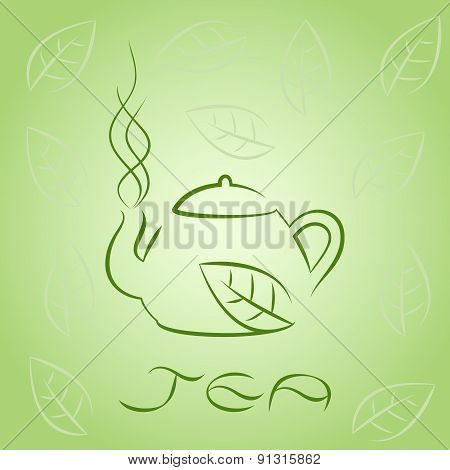 Tea Card Template For Design