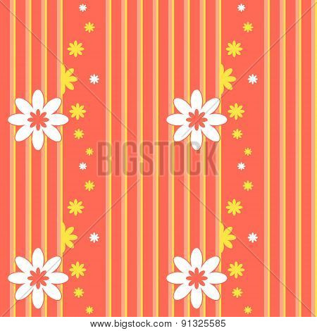 vector seamless pattern with floral elements