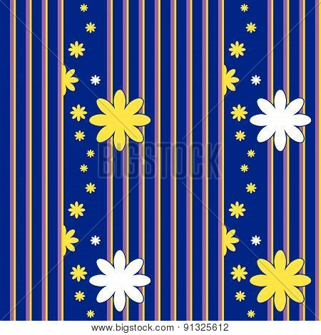 vector seamless pattern with floral elements
