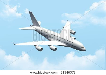 Passenger Air Plane Flying
