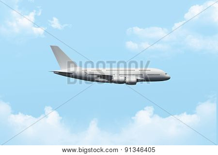 Passenger Air Plane Flying