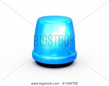 Flashing Light Blue