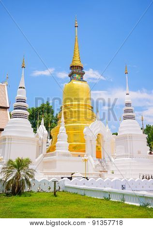 Wat Suan Dok (monastery) in Chiang Mai Thailand.