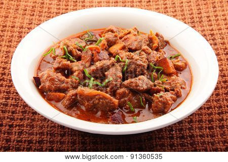 Spicy meat dish.