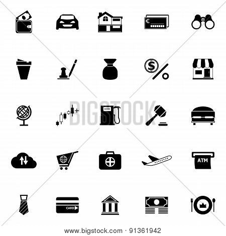 E Wallet Icons On White Background