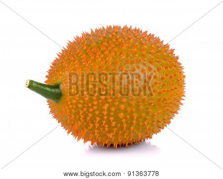 Gac Fruit Isolated On White Background