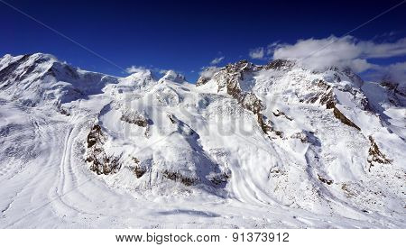 Snow Alps Mountains View