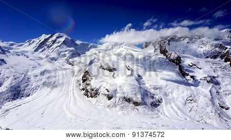 Snow Alps Mountains View