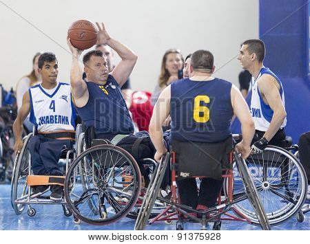 Basketball In Wheelchairs For Physically Disabled Players