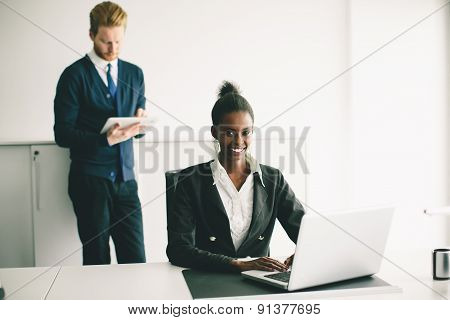 Young Woman In The Office