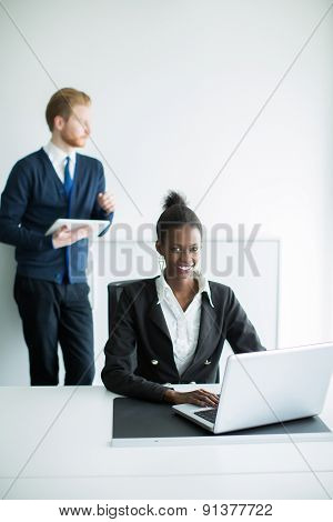 Young Woman In The Office