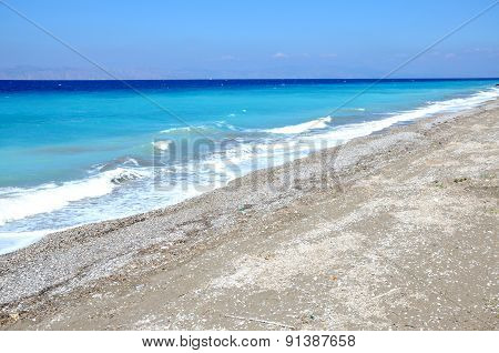 Beach Surrounding Rhodes City