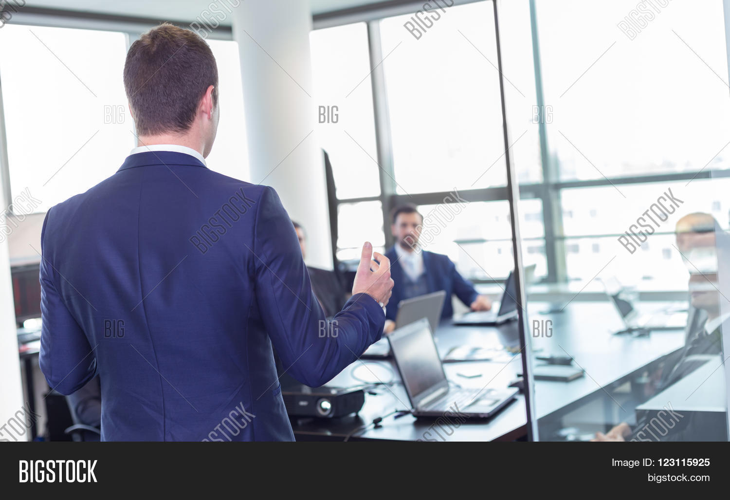 Man Using Making Powerpoint Business Man Making Image & Photo (Free Trial) | Bigstock