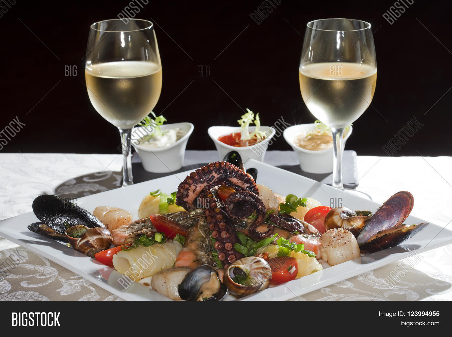 Seafood White Wine Image & Photo (Free Trial) Bigstock
