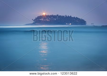 Sri Lanka. Beruwala Light House. Landscapes and Architecture of Sri Lanka