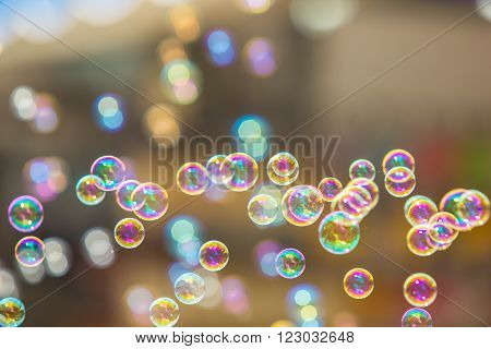 The rainbow soap bubbles from the bubble blower.
** Note: Soft Focus at 100%, best at smaller sizes
