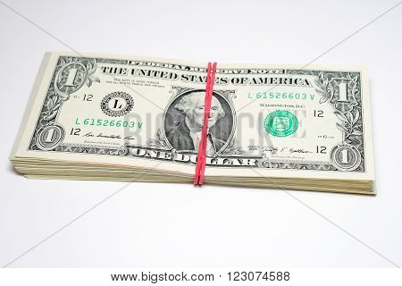 one pack of dollars tapered red gum