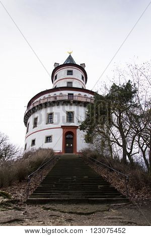 Hunting chateau Humprecht surrounded by a wood park