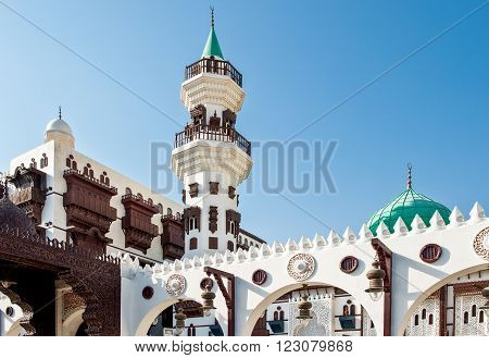 Jeddah, Saudi Arabia - November 19, 2008: The Abdul Raouf Khalif museum and mosque.