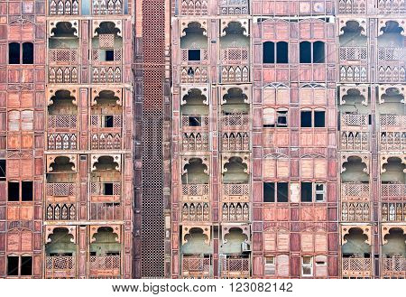 Jeddah, the facade of a traditional house in the Al Balad District
** Note: Visible grain at 100%, best at smaller sizes