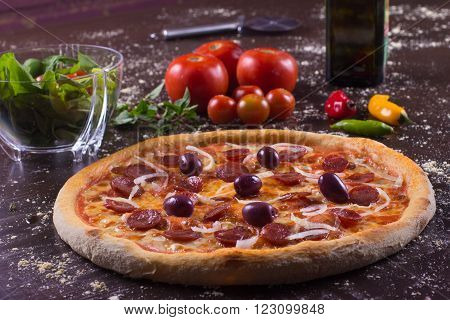 Brazilian Calabresa Pizza