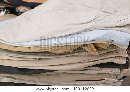 Pile Shorts in the fashion shopMen's trousers.