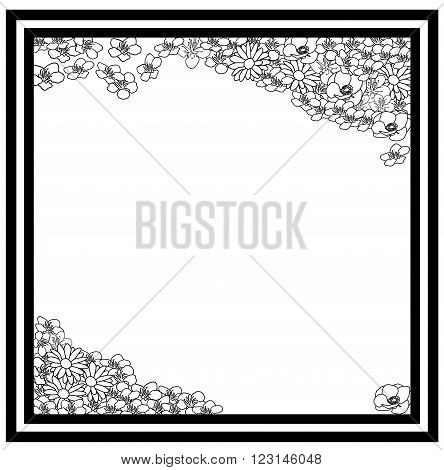 Floral card, background in EPS 8 format .