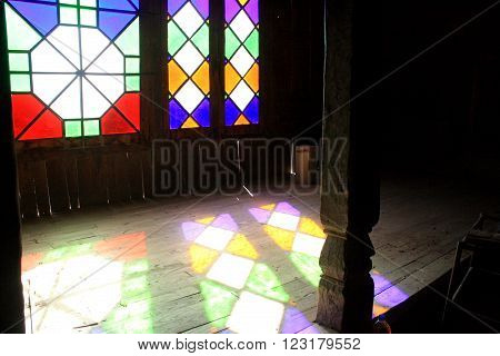 Stained Glass window, Hall of the Rulers, Baltit Fort