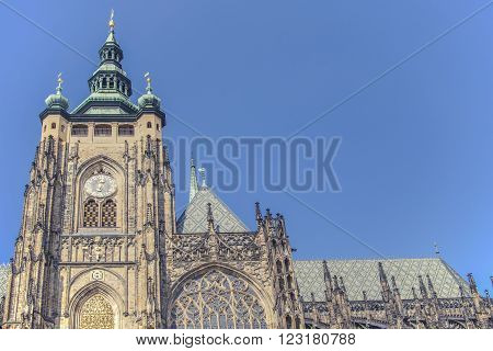 View Of The St.vitus Cathedral In Prague, Czech Republic