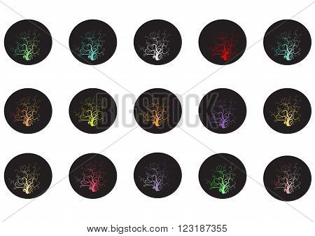 the pattern on back background vector illustrationimage