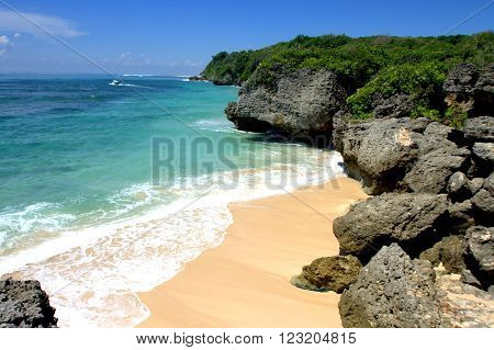 Beautiful Beach in Nusa Dua Bali Indonesia
