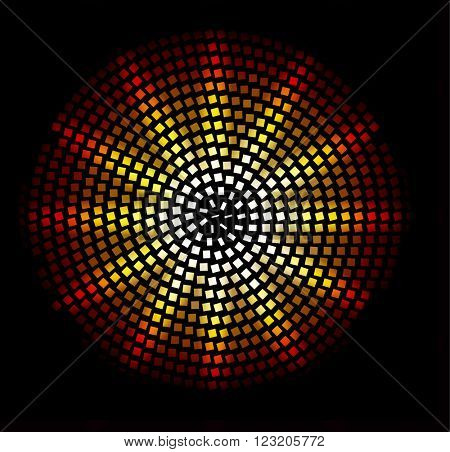 Abstract dotted vector background. Halftone effect