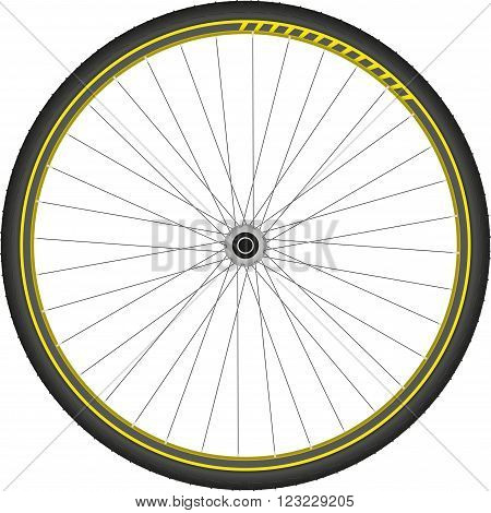 bicycle wheel speed shifter simple vector illustration of isolated racing element eps 10