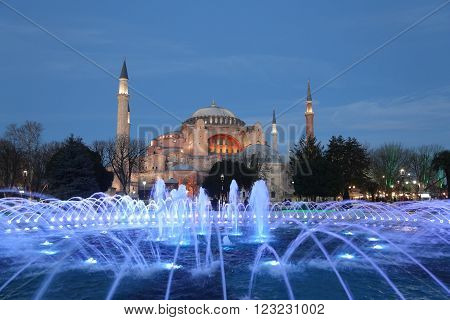 Hagia Sophia museum in Istanbul City Turkey
