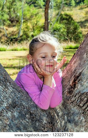 Little girl playing in the park, Child in the park