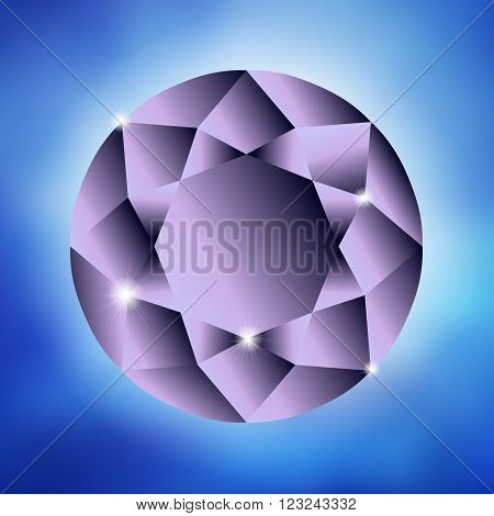 Beautiful background with a large purple diamond. There is an option in the vector.